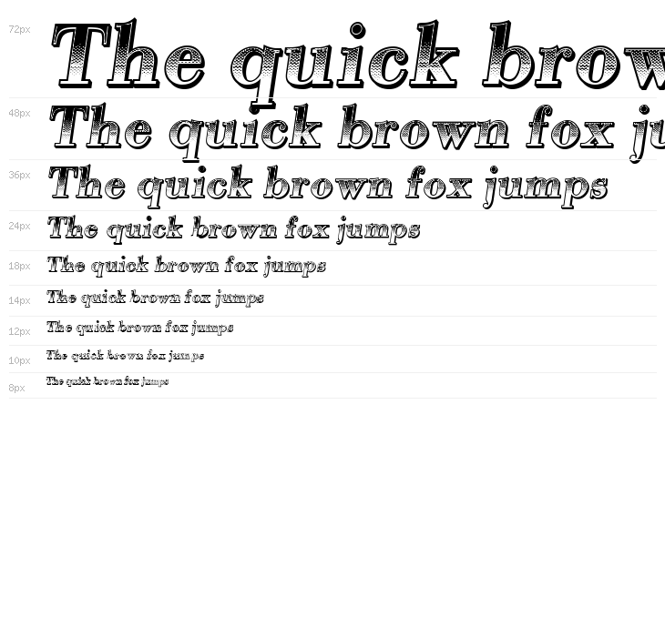 Gradientico Italic Waterfall