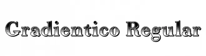 Gradientico Regular  Frei Schriftart Herunterladen