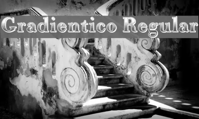 Gradientico Regular Font examples
