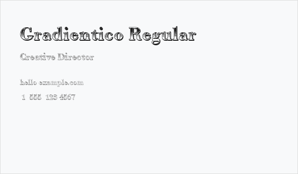 Gradientico Regular Business Card