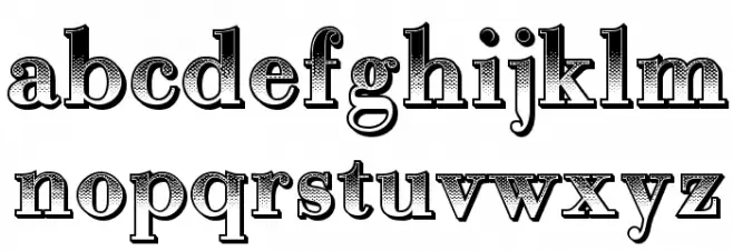 Gradientico Regular Шрифта строчной