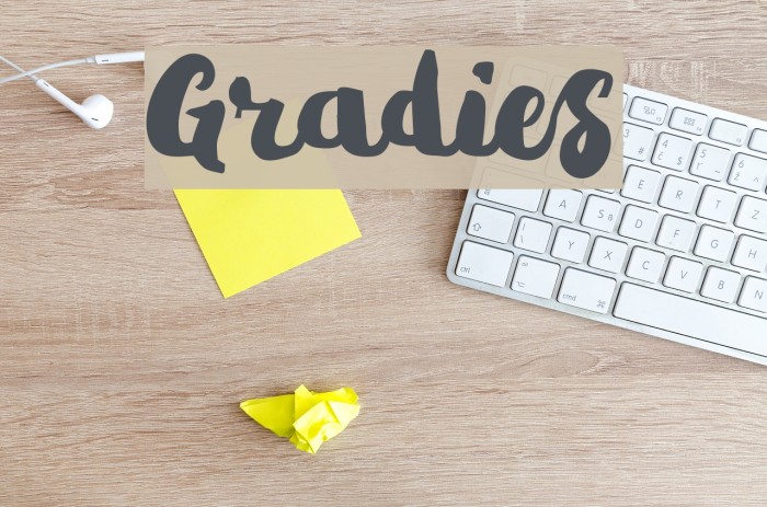 Gradies Font examples