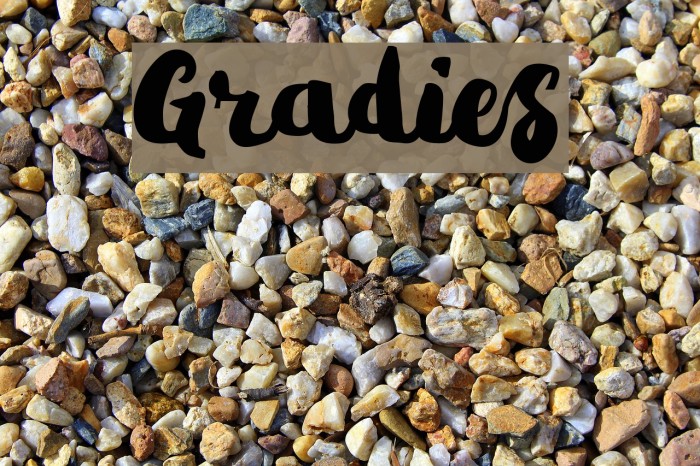 Gradies Font examples