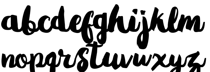 Gradies Font LOWERCASE