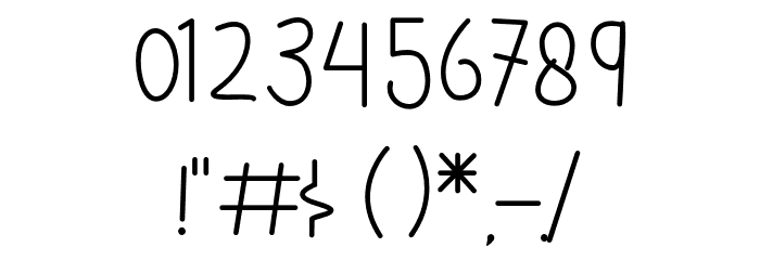 Gradiola Font OTHER CHARS