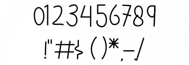 Gradiola Font OTHER CHARS