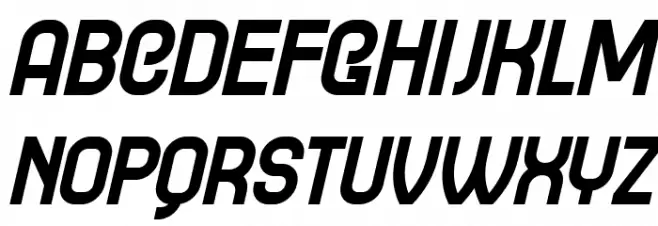 Gradistanac Italic फ़ॉन्ट अपरकेस