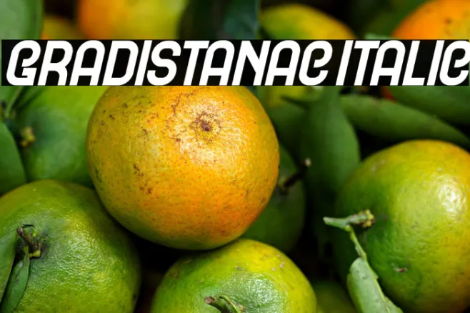 Gradistanac Italic Example 1