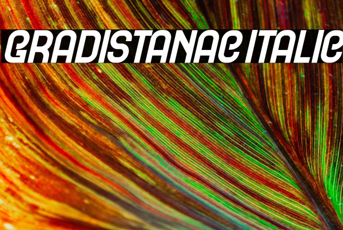 Gradistanac Italic Example 2