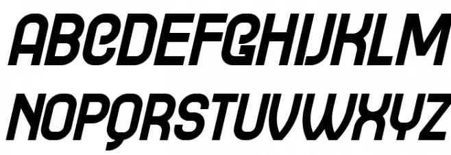 Gradistanac Italic फ़ॉन्ट लोअरकेस