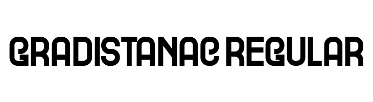 Gradistanac Regular  Descarca Fonturi Gratis