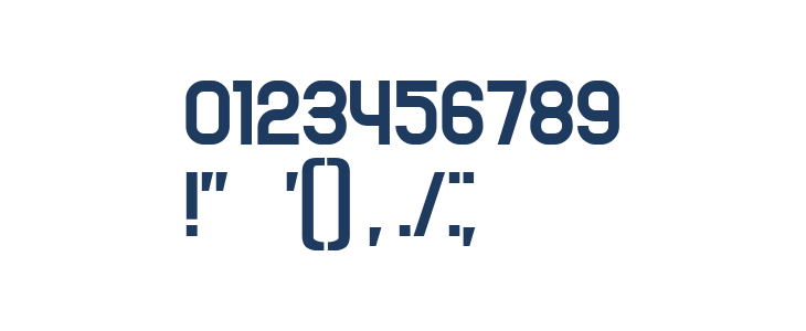 Gradistanac Regular Other Characters