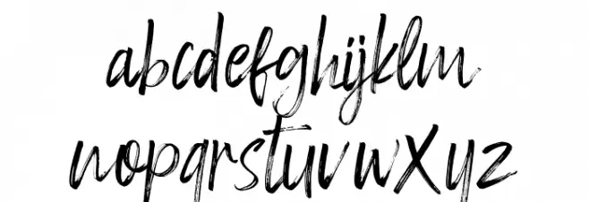 Gradness Font LOWERCASE