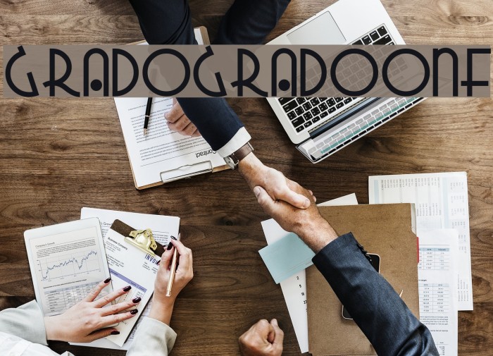 GradoGradooNF Font examples