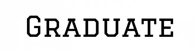 Graduate  Frei Schriftart Herunterladen
