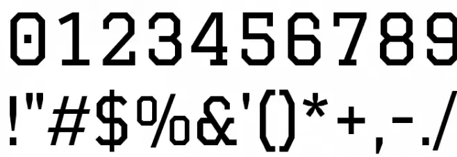 Graduate Font OTHER CHARS