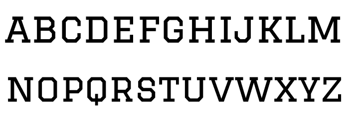 Graduate Font LOWERCASE