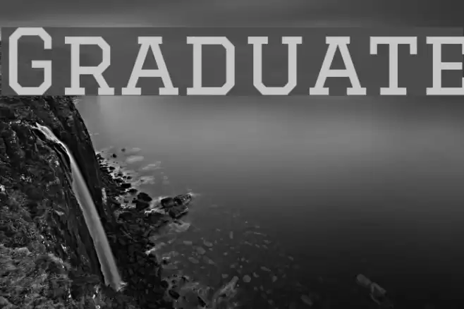 Graduate Font examples