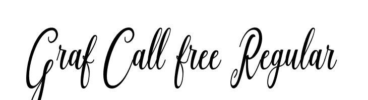 Graf Call free Regular Font