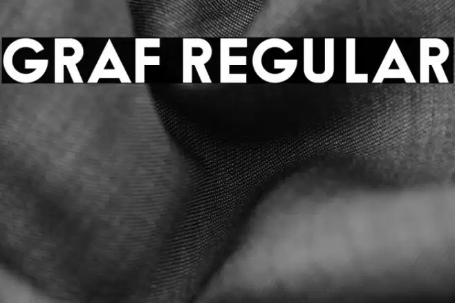 Graf Regular Font examples