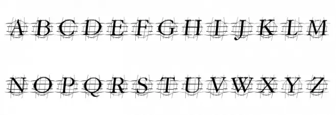 GrafOblique Italic फ़ॉन्ट अपरकेस