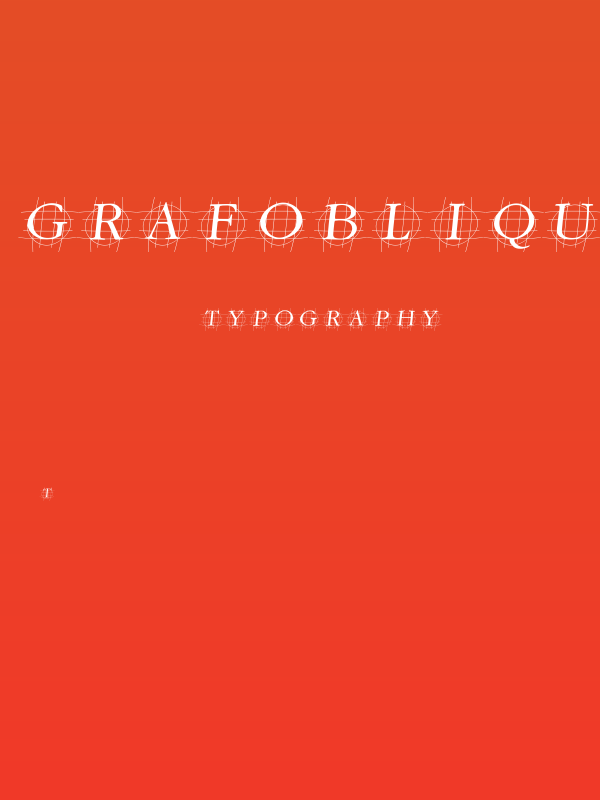 GrafOblique Italic Poster