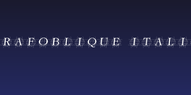 GrafOblique Italic Social Header