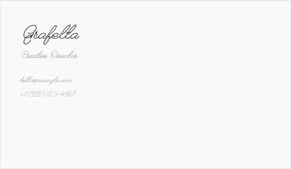 Grafelta Business Card