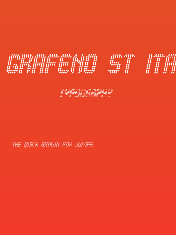 Grafeno St Italic Poster