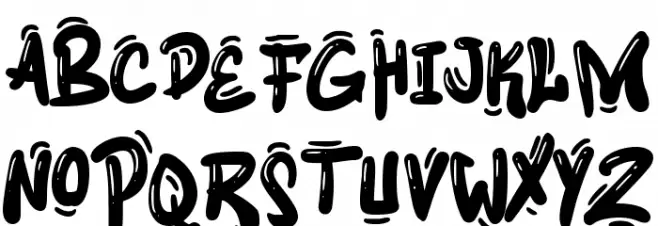 Graff Punks Caratteri MAIUSCOLE