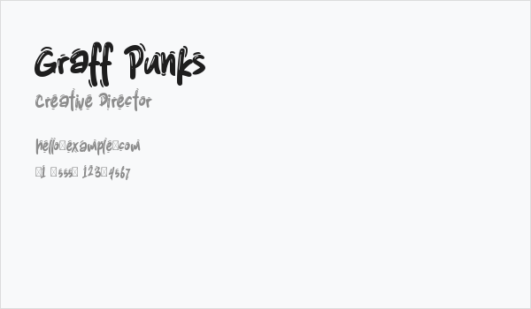 Graff Punks Business Card