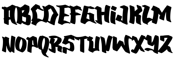 Graffi Think Font LOWERCASE