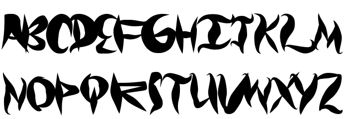 Graffical Font LOWERCASE