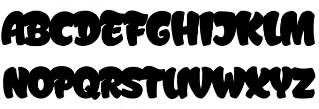 Graffismo-Regular Schriftart Groß