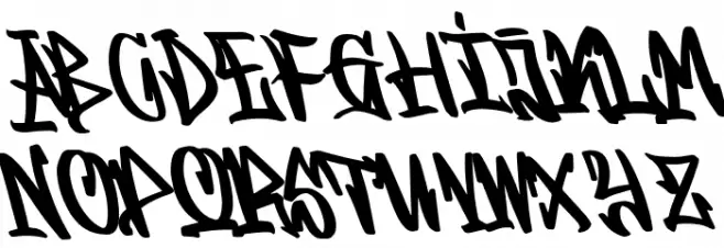 Graffitasi Caratteri MINUSCOLO