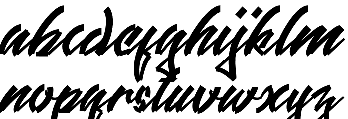 Graffitexytte Font LOWERCASE
