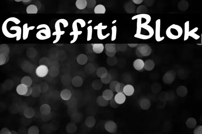 Graffiti Blok Font examples