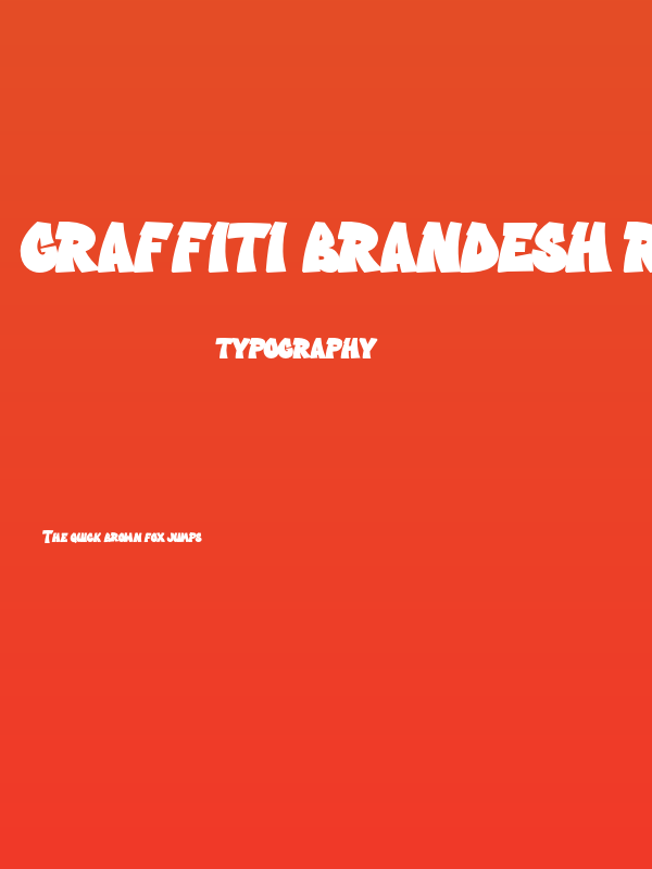 Graffiti Brandesh Regular Poster