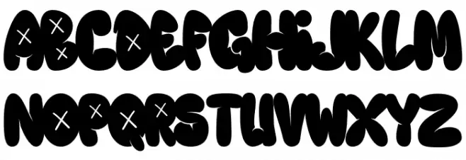 Graffiti Bubble - Demo Version Regular 字体 大写