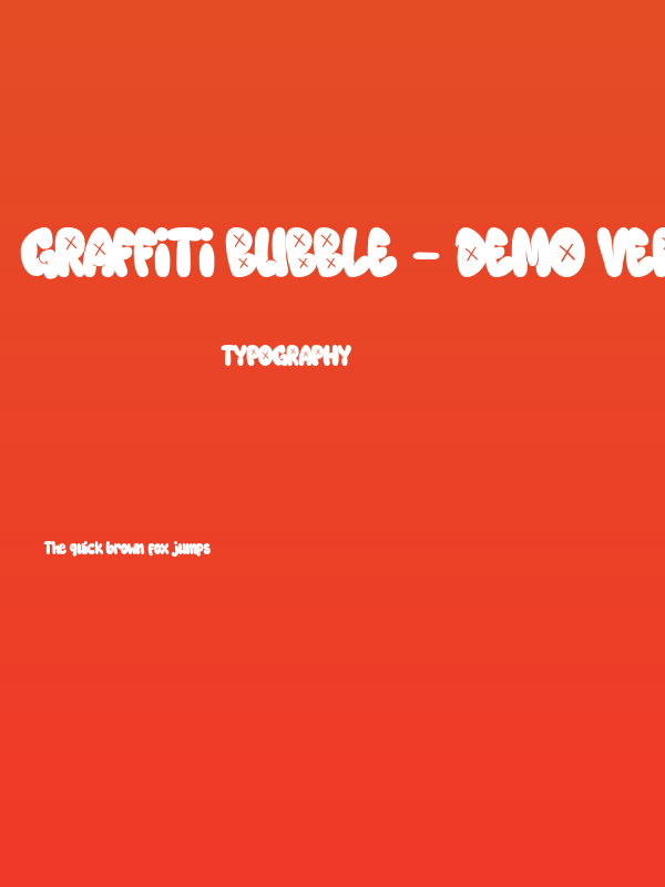 Graffiti Bubble - Demo Version Regular Poster