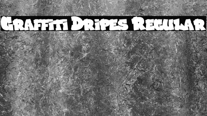 Graffiti Dripes Regular Example 2