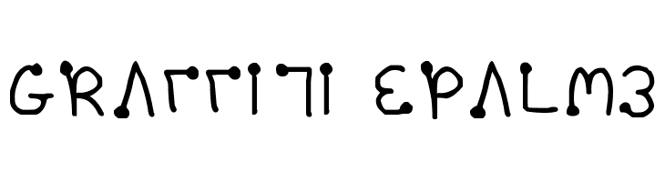 Graffiti [Palm]  font caratteri gratis