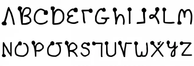 Graffiti [Palm] फ़ॉन्ट लोअरकेस