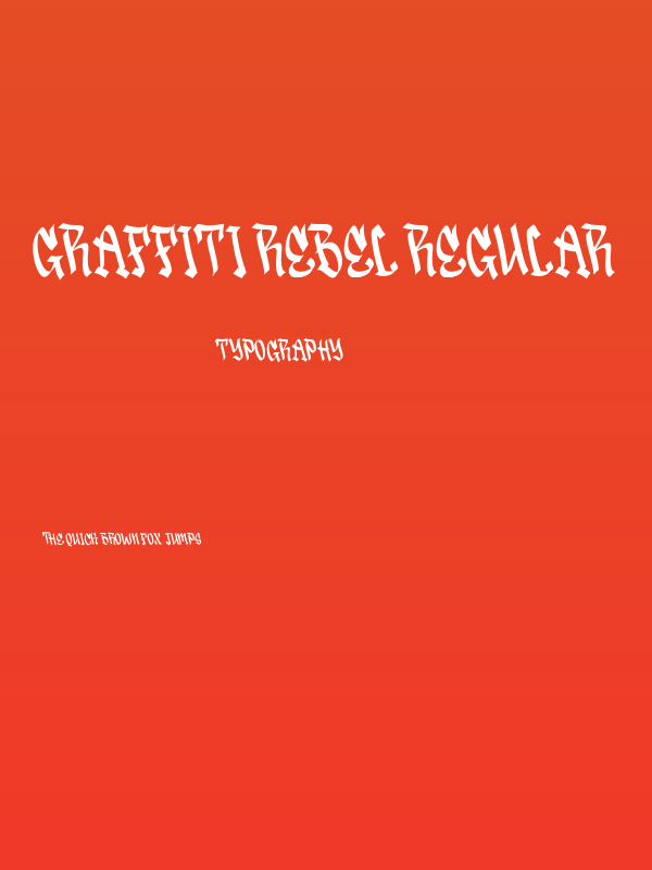 Graffiti Rebel Regular Poster