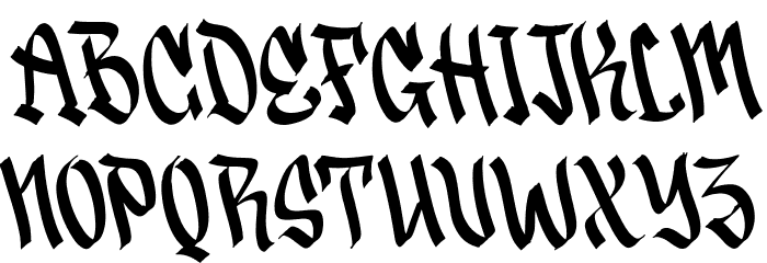 Graffiti Rebel Regular Font LOWERCASE