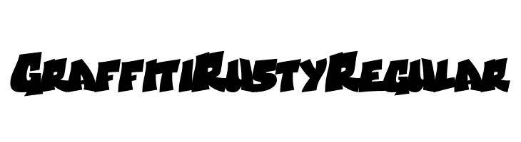 Graffiti Rusty Regular  font caratteri gratis