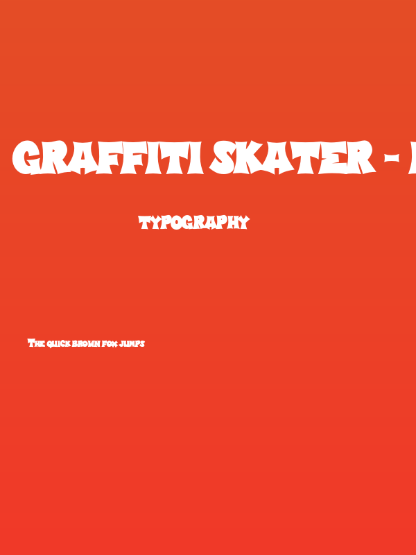 Graffiti Skater - Demo Version Regular Poster