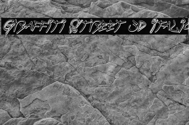 Graffiti Street 3D Italic Font examples