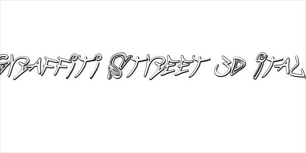 Graffiti Street 3D Italic Logo