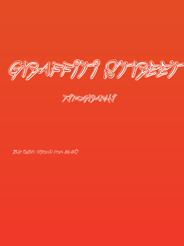 Graffiti Street 3D Italic Poster